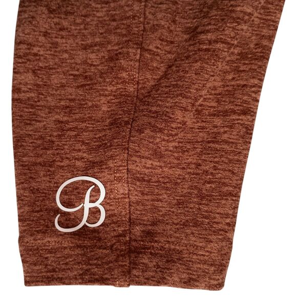 Bombshell Sportswear Sculpt Bodysuit Jumpsuit Womens L Burnt Orange Strappy Back - Picture 5 of 5